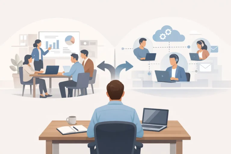 In-House vs Outsourcing - Pros and Cons for Small Businesses